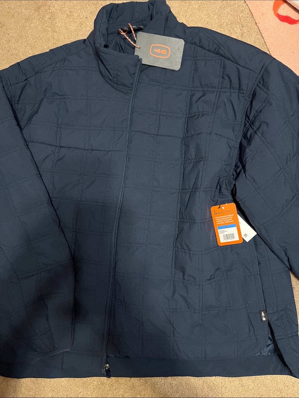 Bass Outdoor Navy Puffer Jacket